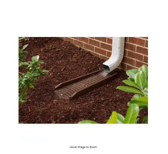 24 in. Brown Vinyl Splash Block