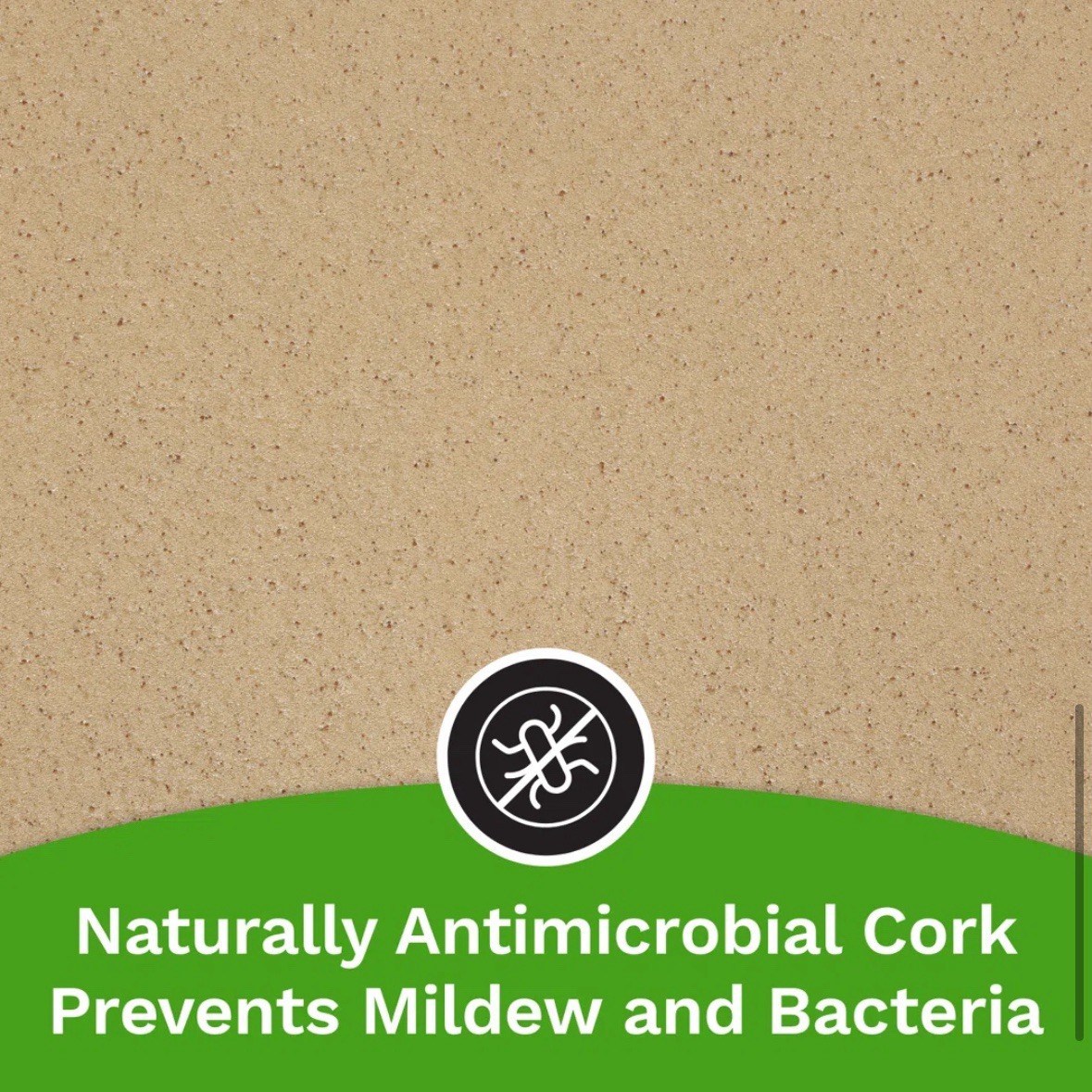 Eco Cork Foam Flooring Underlayment 75 sq ft Waterproof & Antimicrobial 3’ X 25’