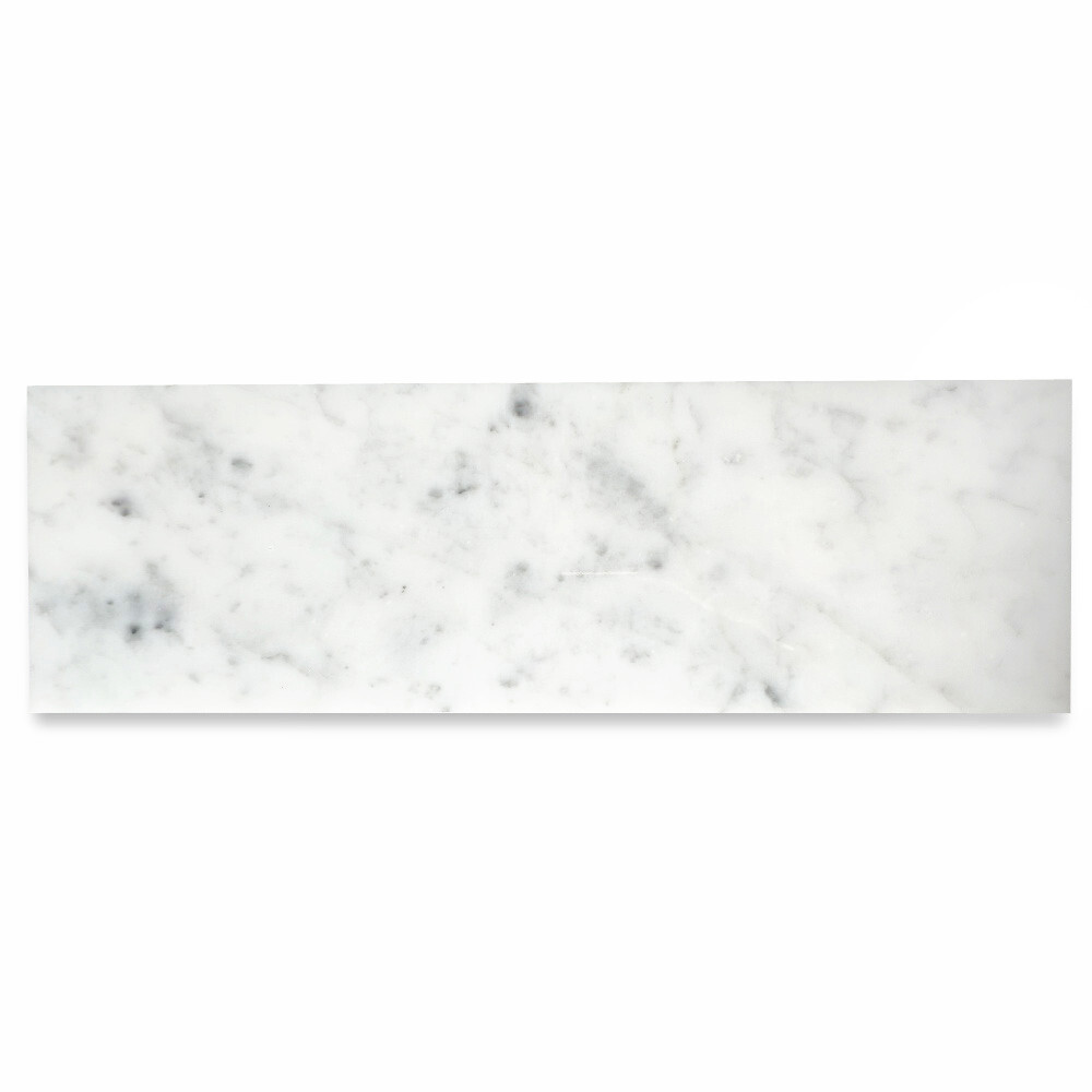 C43AP 6×18 Carrara White Marble Wall and Floor Tile Polished Venato Bianco