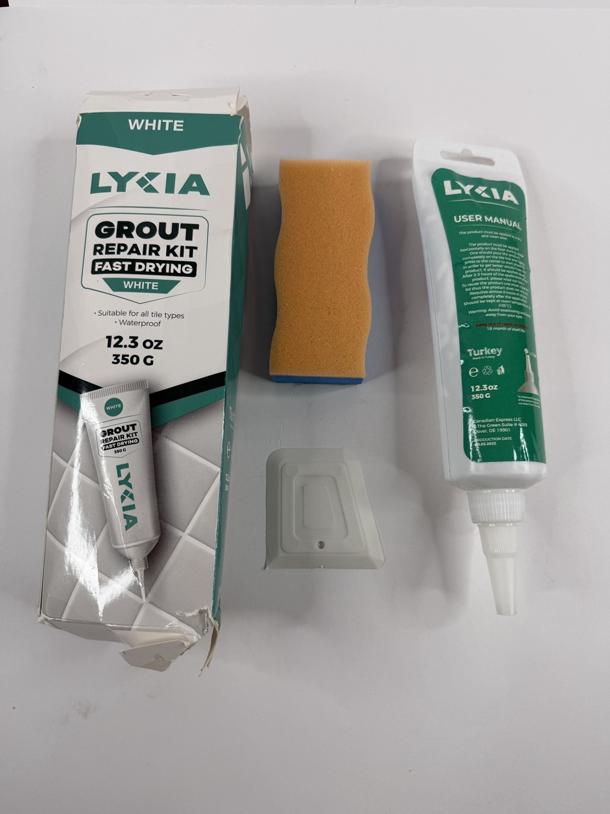 Lykia Grout Tile Grout Paint & Repair for Bathroom Shower Floor White