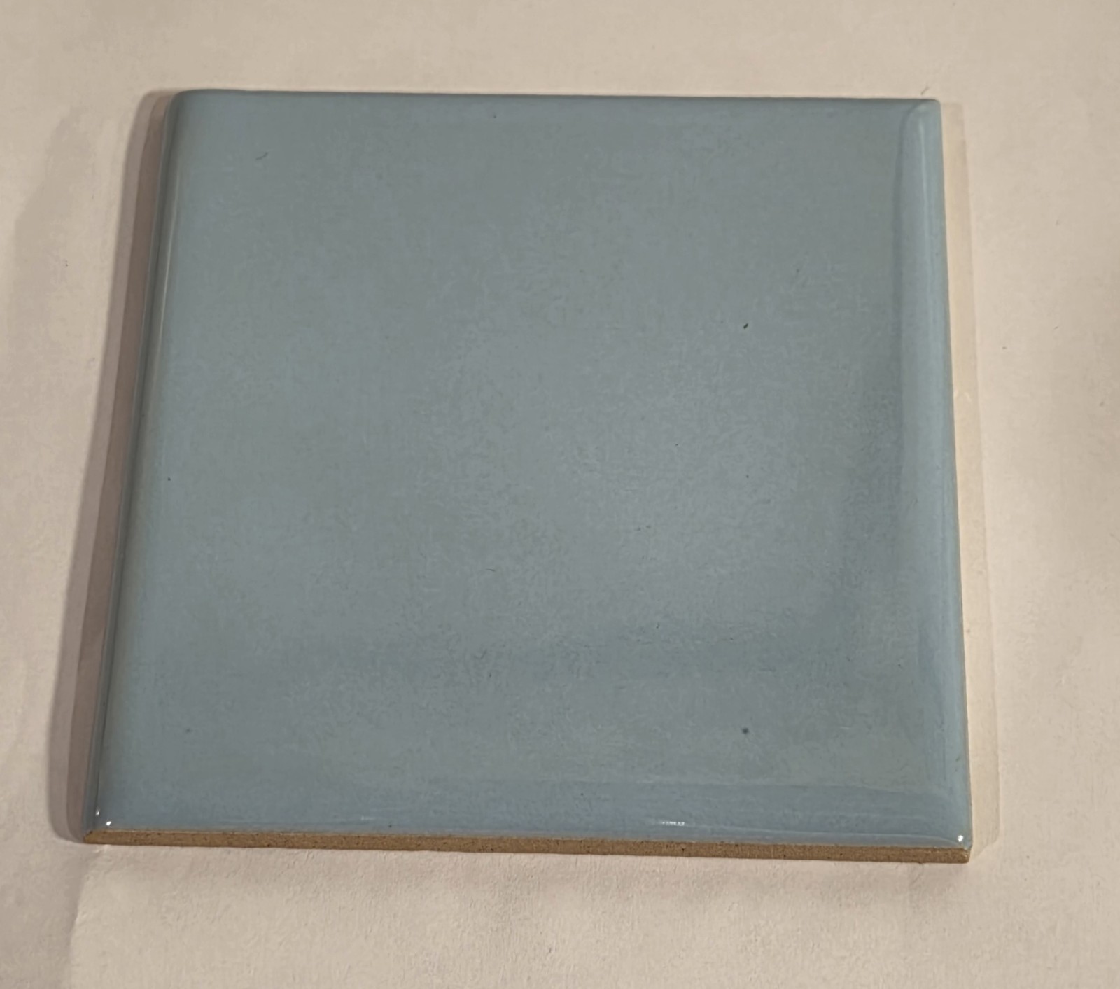 Vintage Romany Spartan Ceramic Tile: Glossy Baby Light Blue 4.25″ X 4.25″