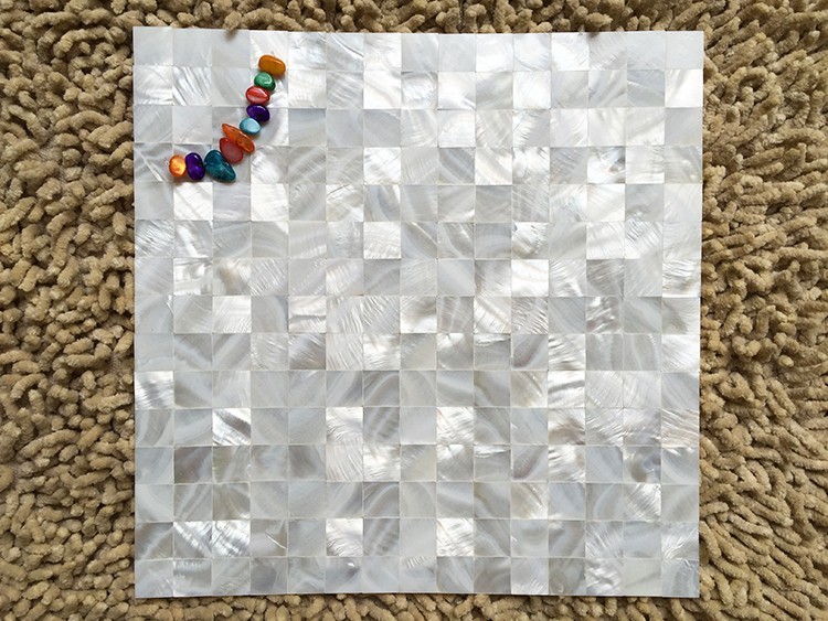 White Shell Mosaic Mother of Pearl Kitchen Bathroom backsplash Shower Tile