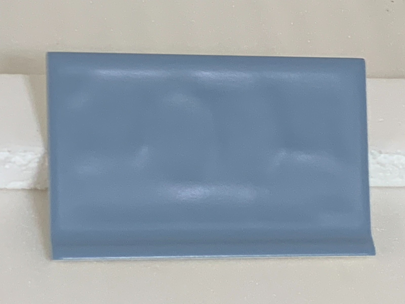 New Vtg Florida Ceramic Vermont Blue #566 Potters Touch Cove Base 4 ” x 6 “