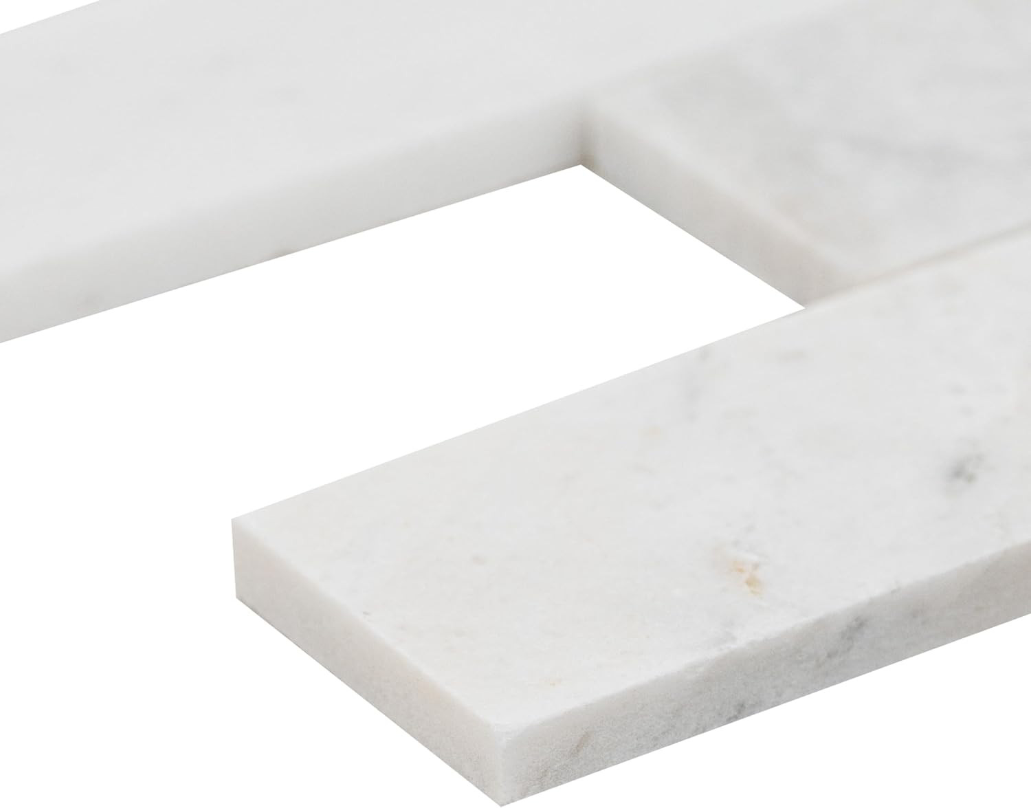 Arabescato Venato White Honed Marble Subway Tile 2×6 for Backsplash & Shower