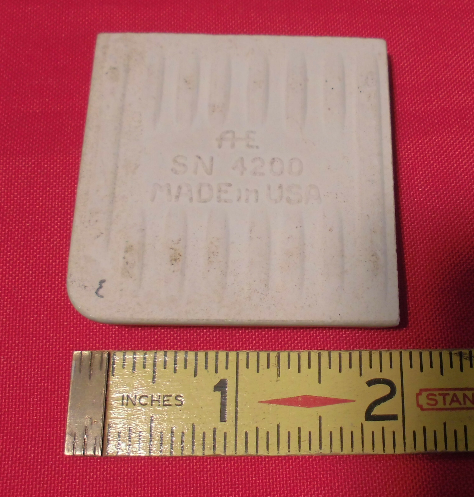 1 pc. Sage Gray 2″ X 2″ X 5/16″ Ceramic Surface Bullnose Corner Tile; Greenest