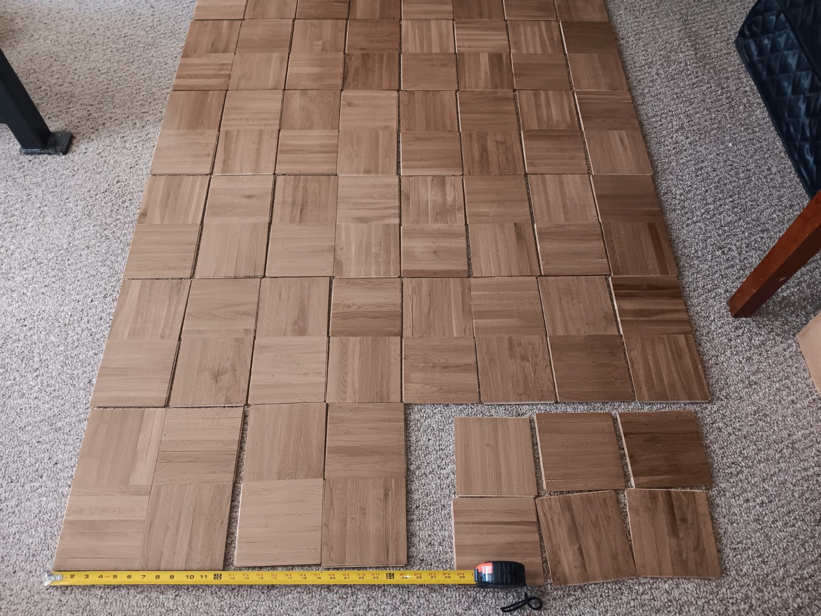 22 + Square Feet Bundle WHITE OAK 7 finger Parquet Flooring – Topflor 1/2 tiles