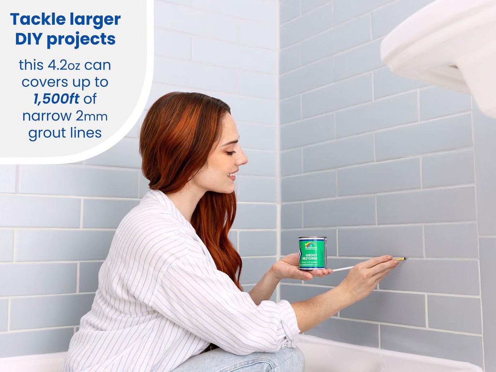 Grout Pen Grout Paint: Waterproof Tile Paint Grout Refresh Restorer for Floor…
