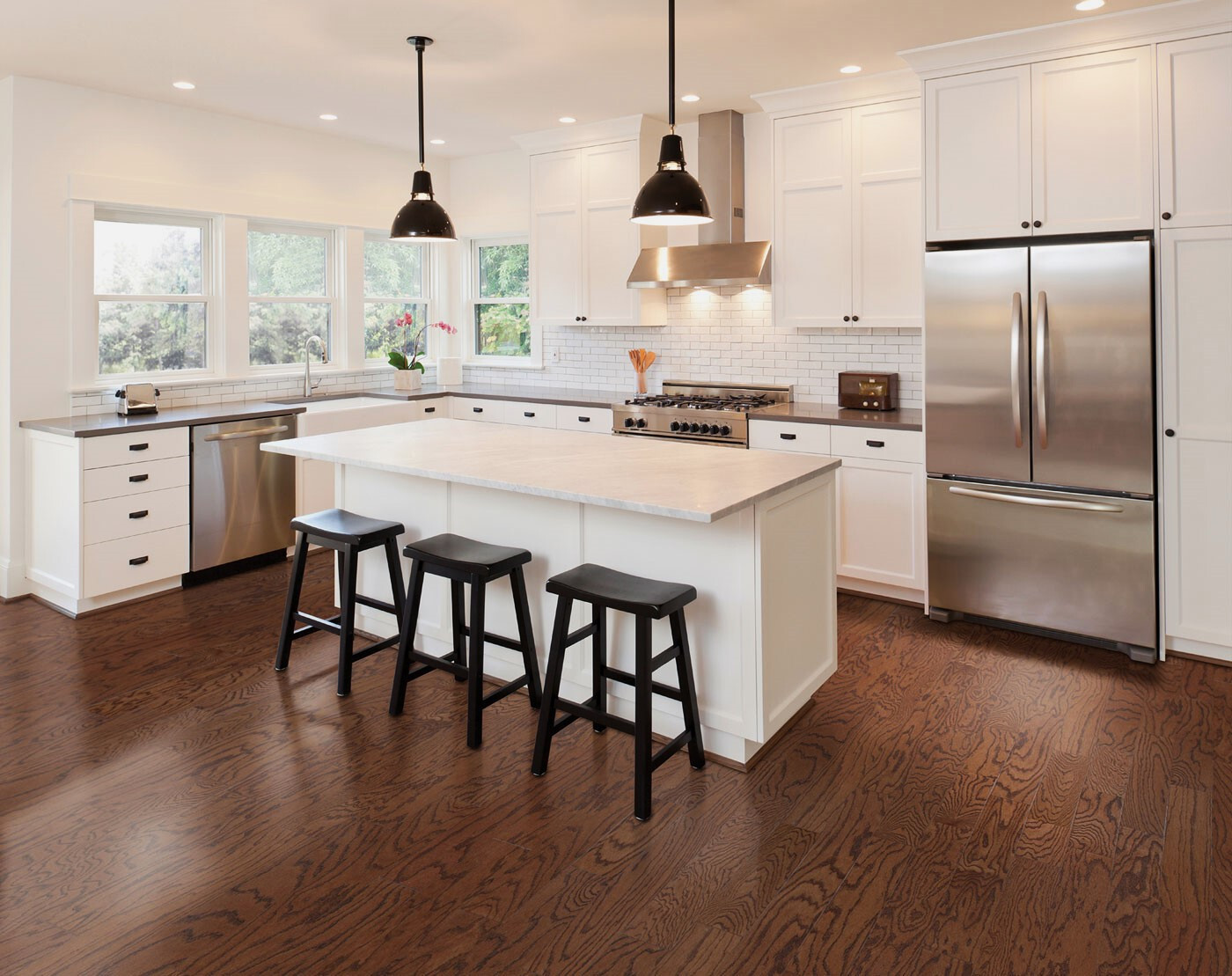 Mullican ‘Newtown Plank’ Red Oak Bridle Engineered Hardwood Flooring $1.99/SQFT