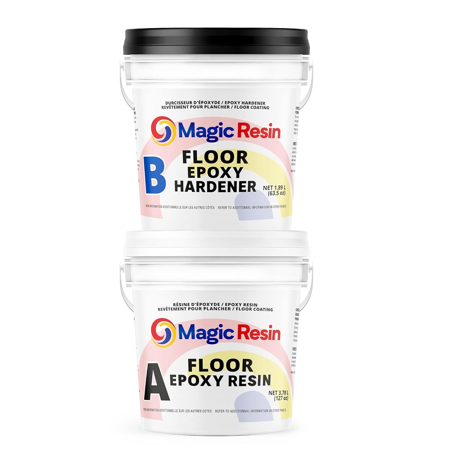 Transparent Epoxy Floor Paint Kit, Suitable for Garages and Basements