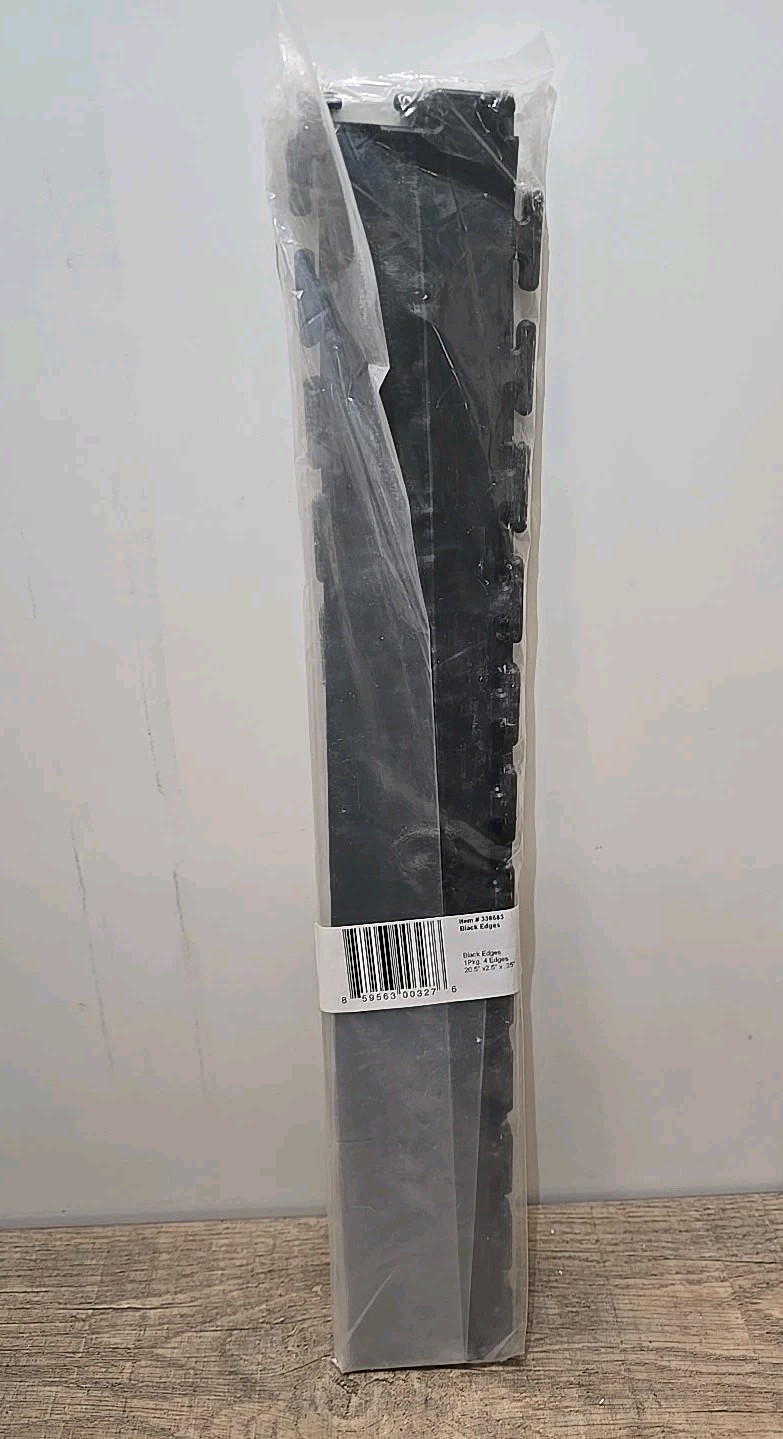 Supreme Garage Floor Tile Edges 8 Pack Solid PVC Edges 20.5″ x 2.5 ” x .25″ NEW