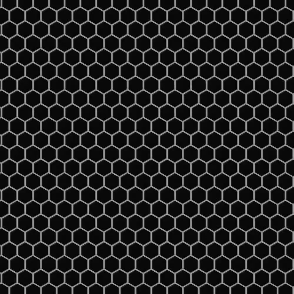 Metro 1 In. Hex Matte Black 10-1/4 In. X 11-7/8 In. Porcelain Mosaic Tile (8.6 S