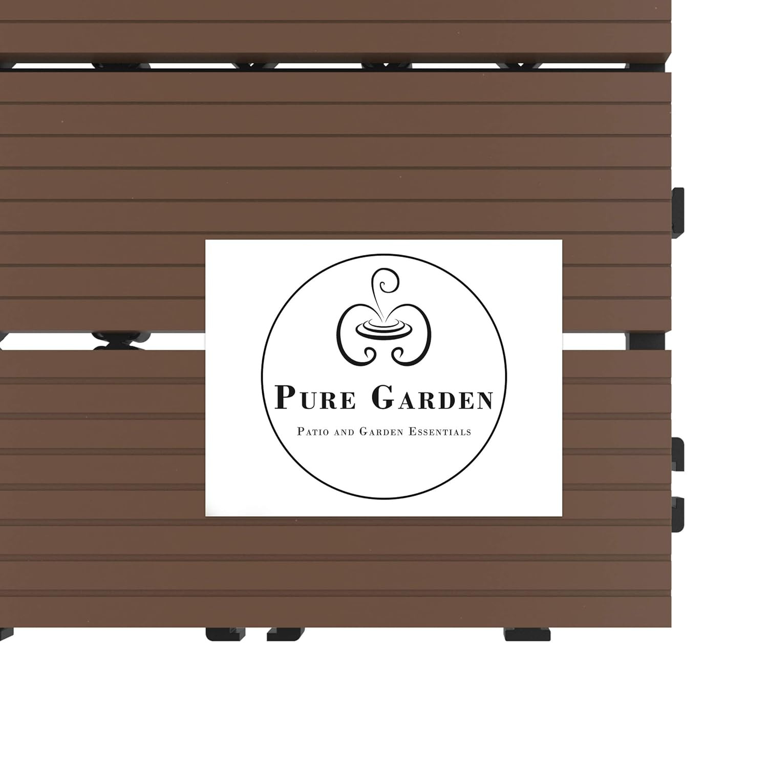 Interlocking Wood Plastic Composite Deck Tiles – 6-Pack for Outdoor Spaces
