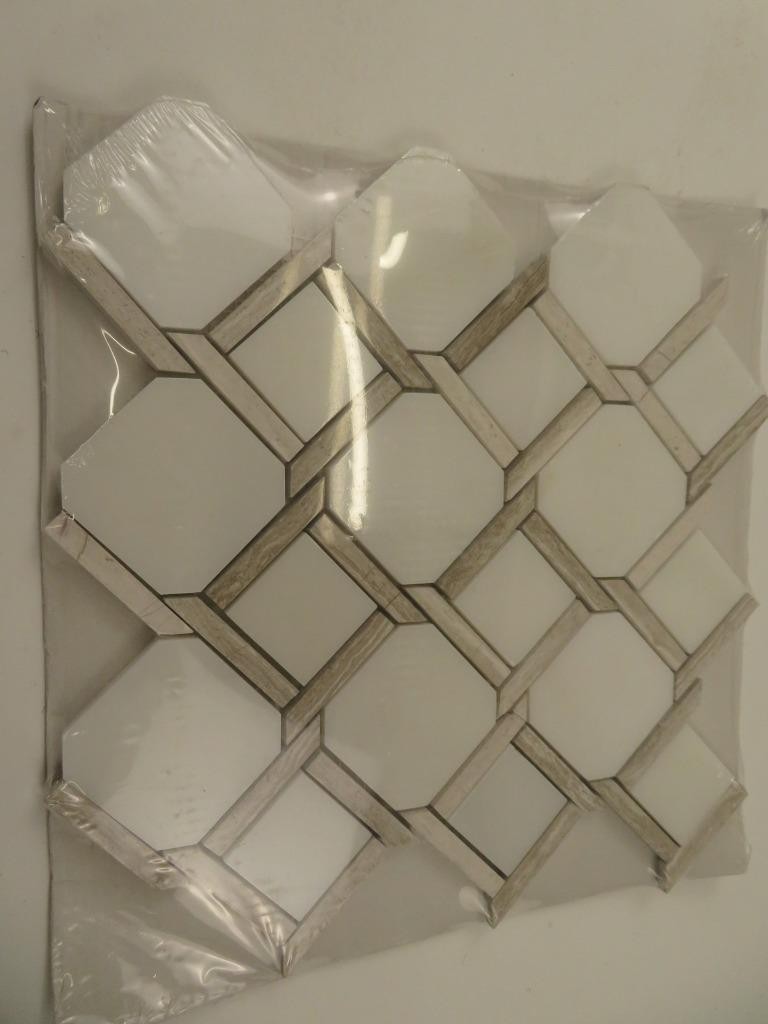 MSI Marbella Lynx Marble Mosaic Tile Sheet 12×12 Polished Floor Wall Backsplash