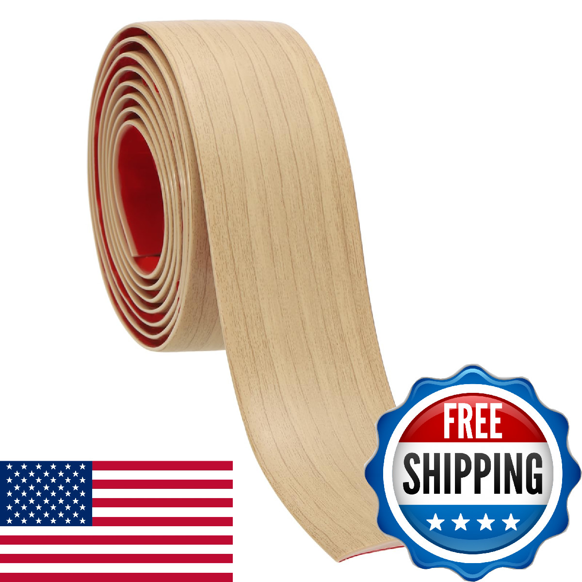 PATIKIL Self Adhesive Floor Transition Strip 20 ft x 2″ Vinyl Flat Divider Floor