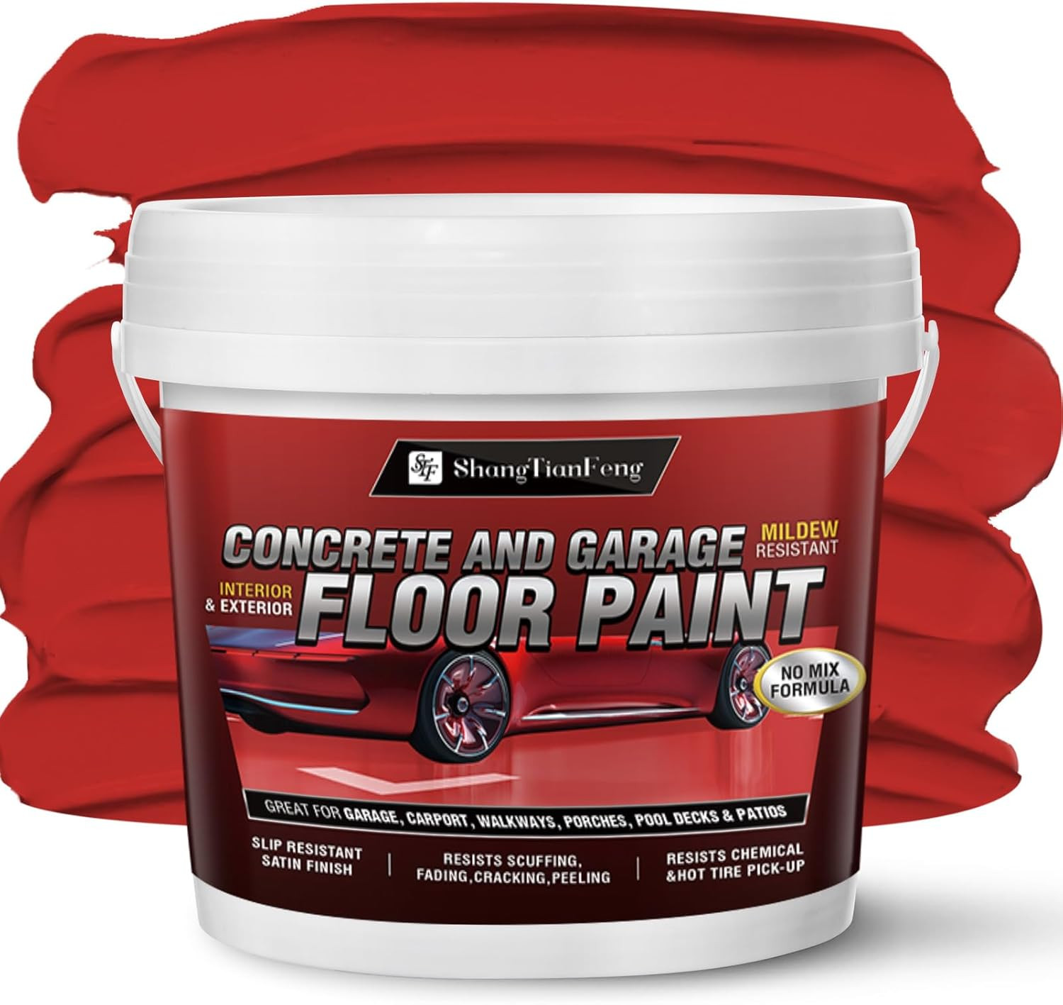 5 Gallon Professional Floor Paint (Slate Gray,800-1000 Sq.Ft)) – Acrylic Concret