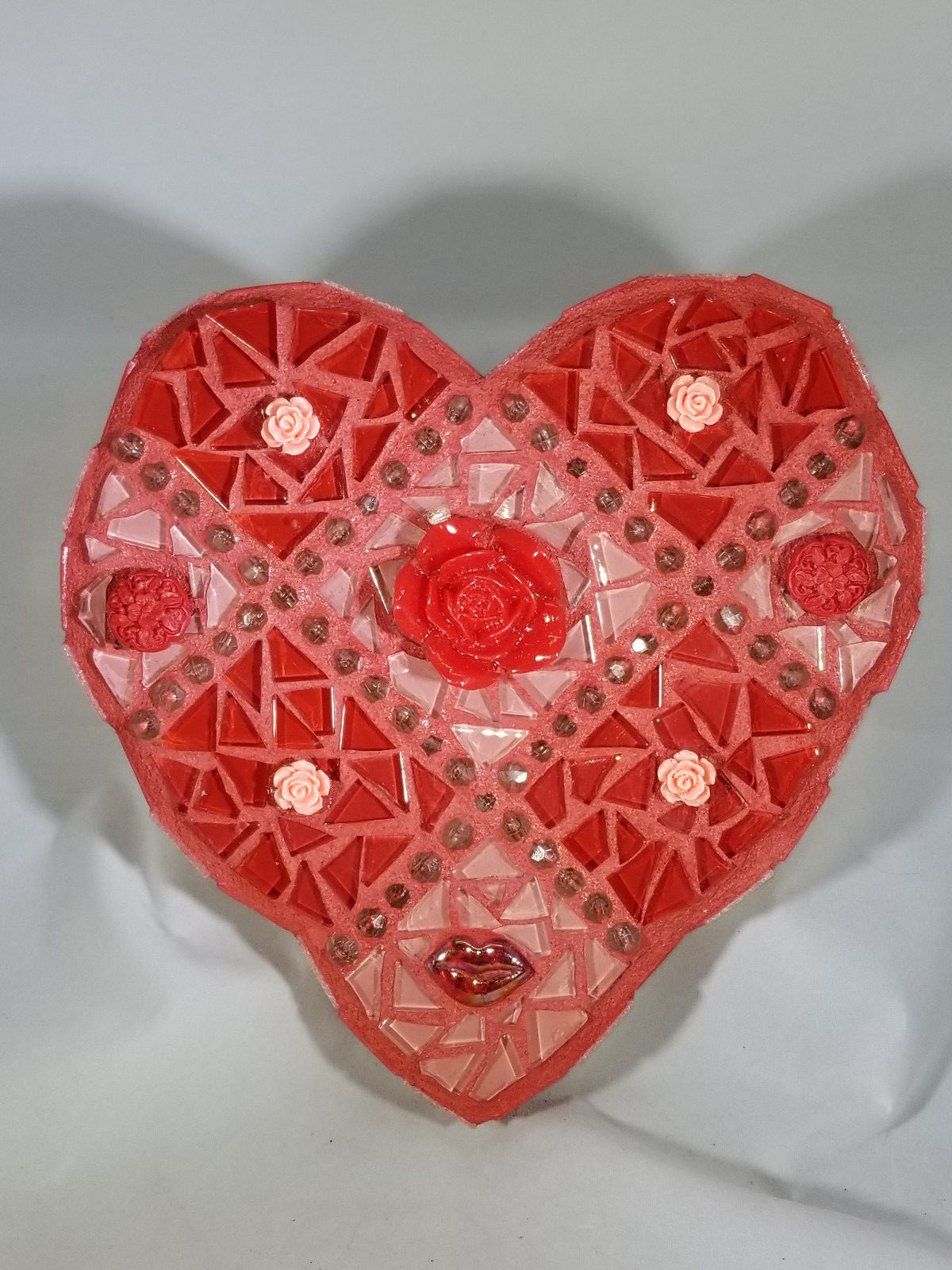 Heart and Roses for Valentine Art Handmade Would Look Great in your Home PL111