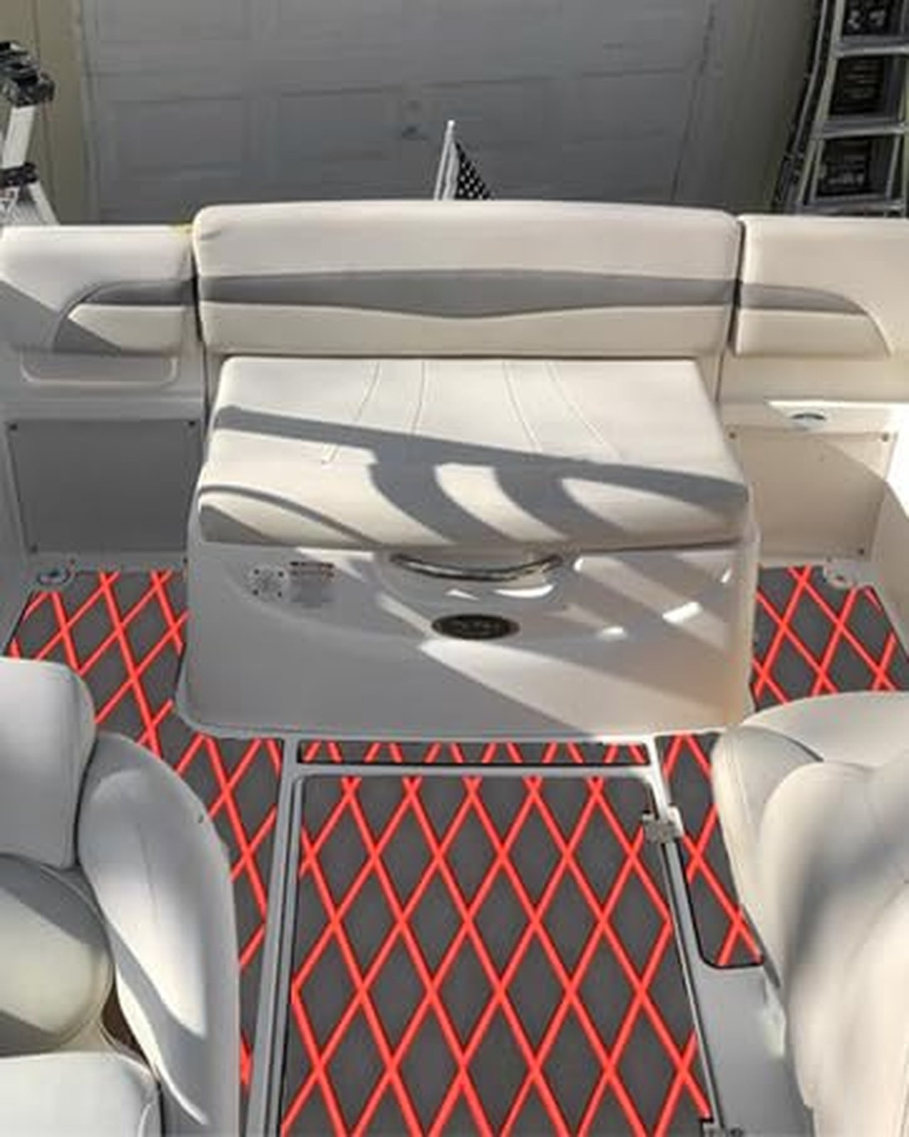 Boat Flooring EVA Foam Boat Decking Faux Teak Marine Sea Deck Non-Slip Mat fo…