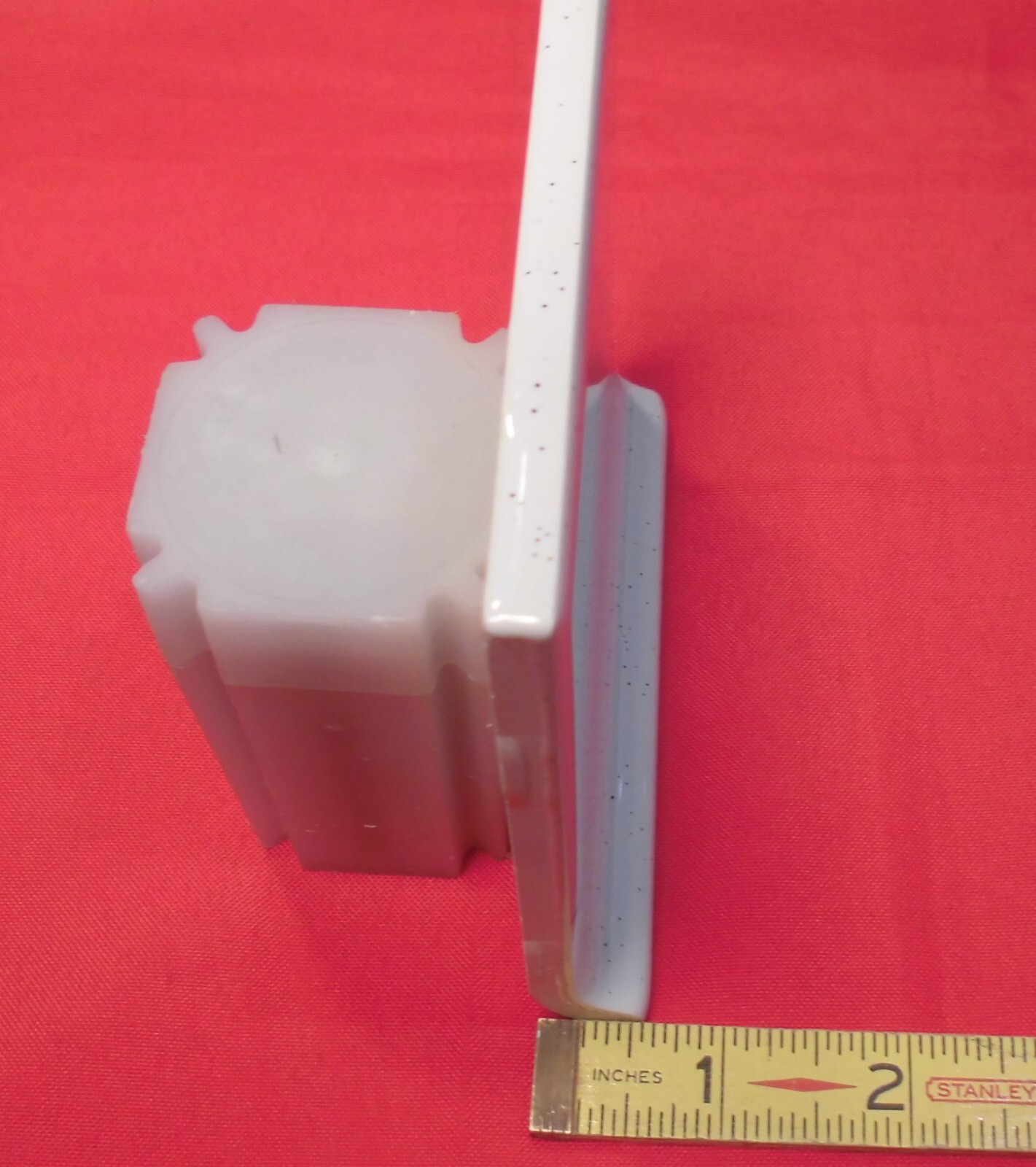 1 pc. Salt & Pepper: stack-on-top Cove/Base Ceramic Tile; 4-1/4″ American Olean