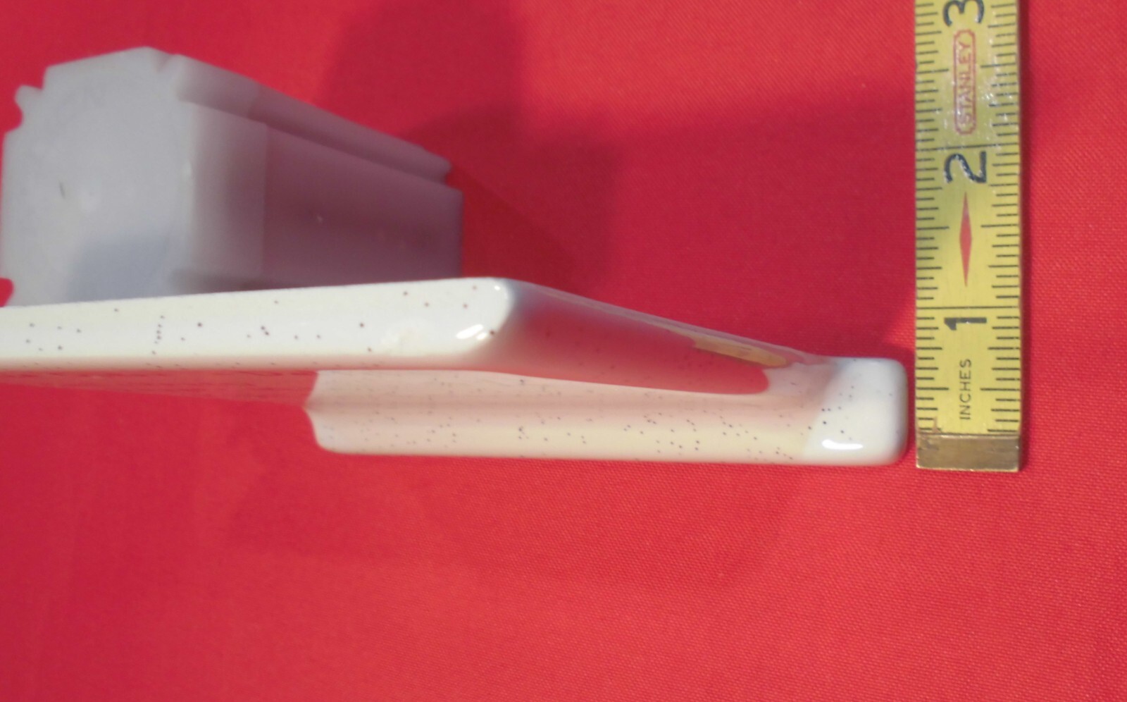1 pc. Salt & Pepper: Right Finish Corner, Cove/Base Ceramic Tile 4-1/4″ New
