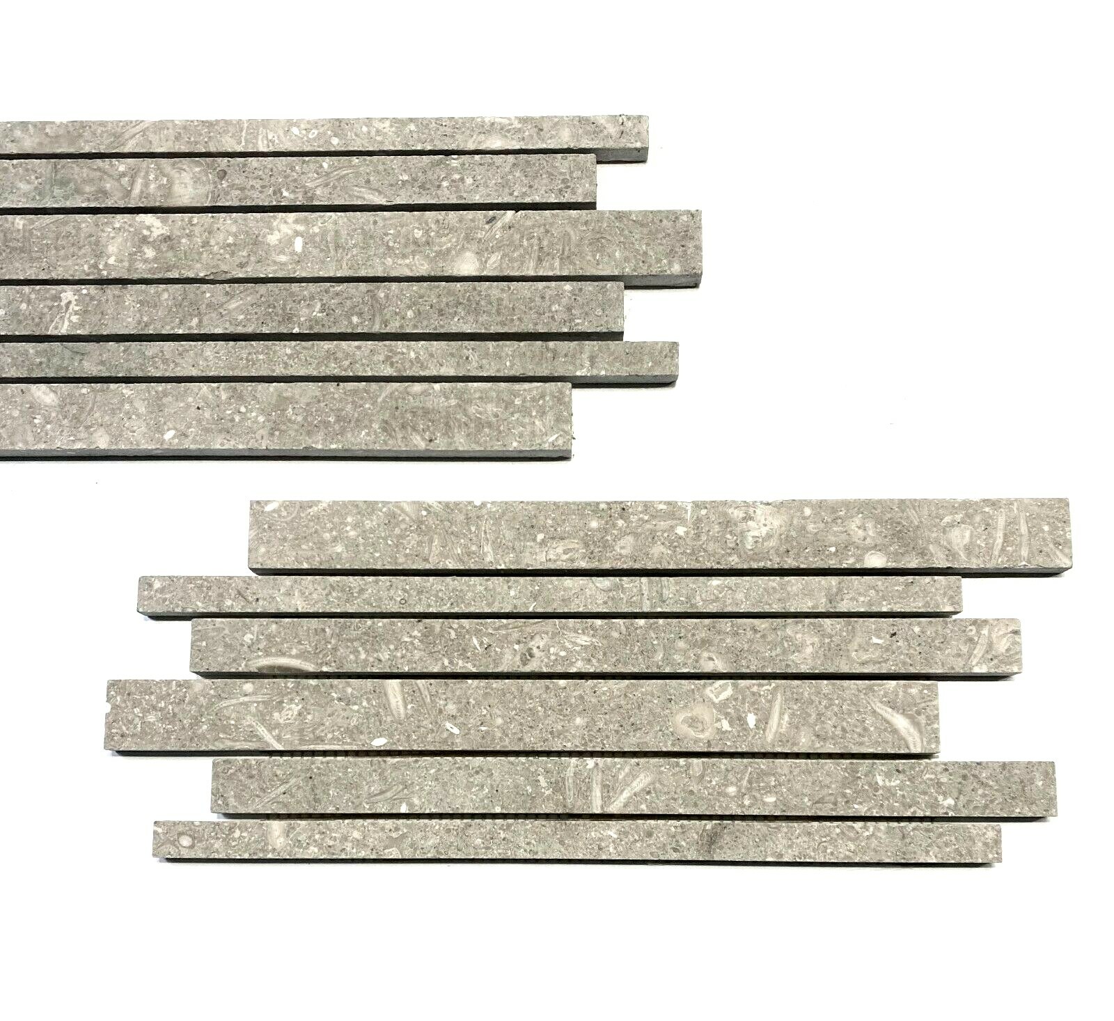 6×12 Seagrass Limestone Striped Honed Backsplash Wall Tile Kitchen Bath