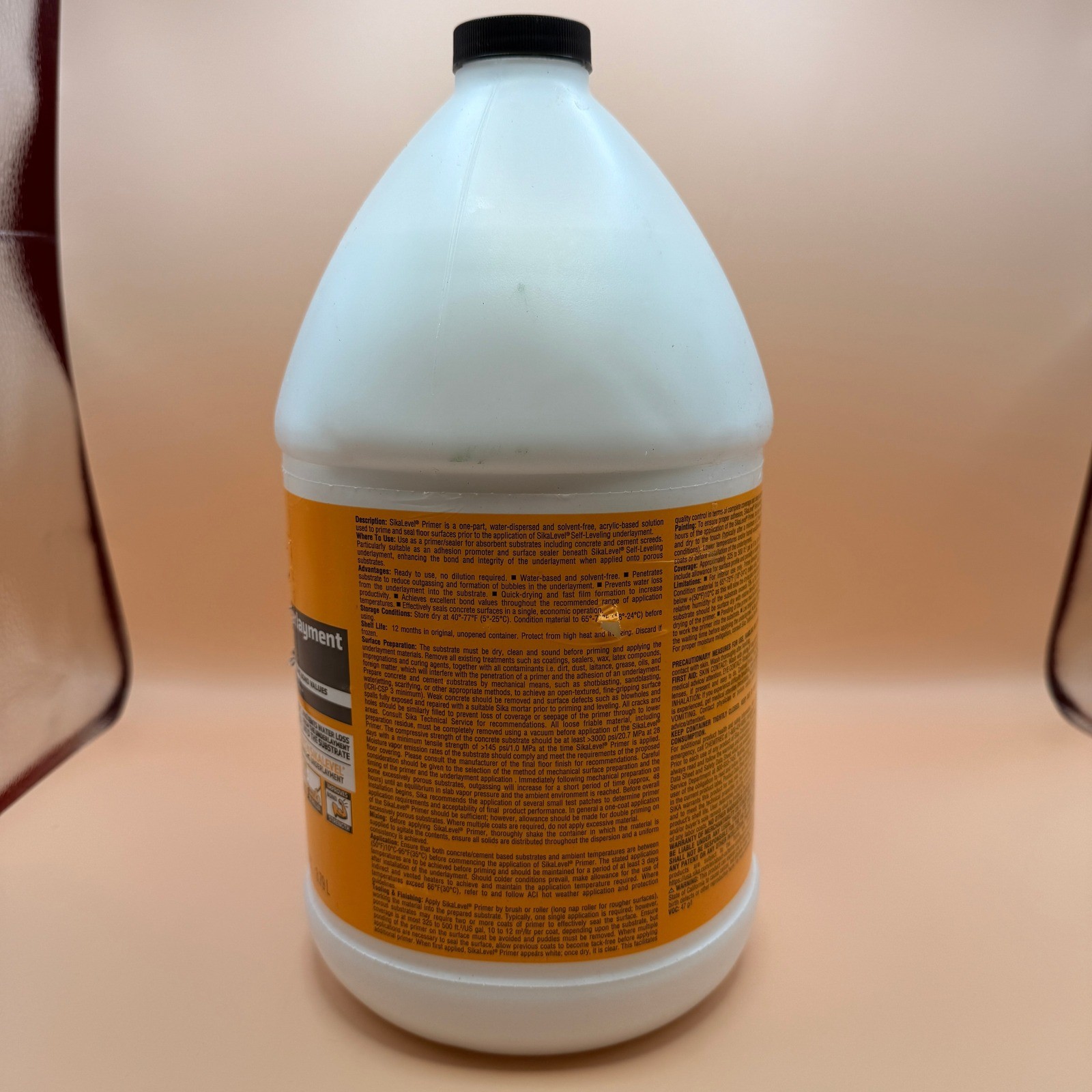 SIKA Sikalevel Self-Leveling Underlayment Primer 1 Gallon White DAMAGED BOX, Re