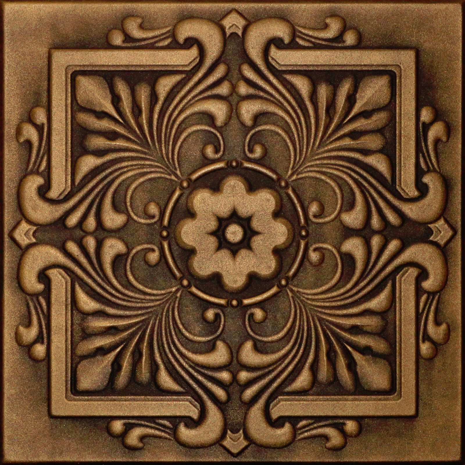 Ceiling Tiles Painted Tin Look 20×20 Styrofoam R22 BLack Gold 24 pcs (64.80s/f)