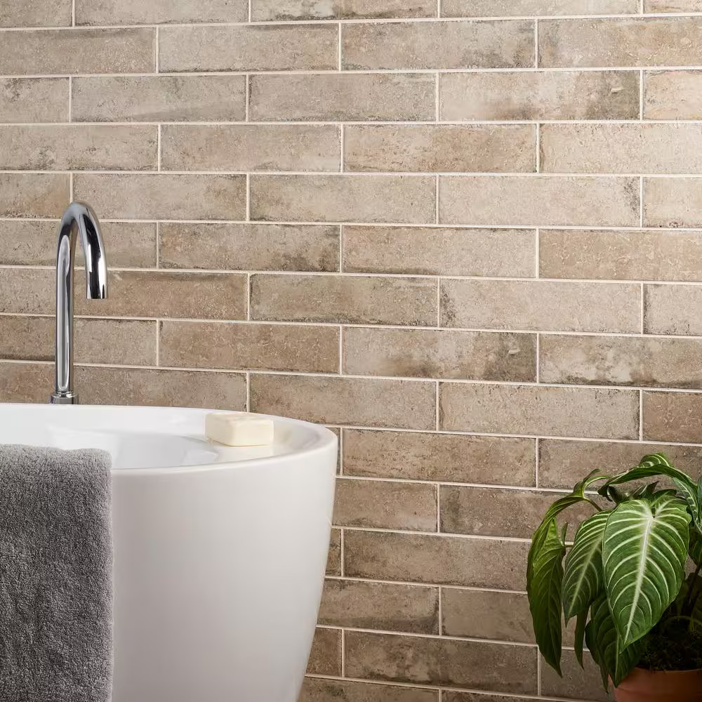 Granada Delfi 3 In. X 12 in 9.5Mm Natural Porcelain Floor and Wall Tile (46-Piec