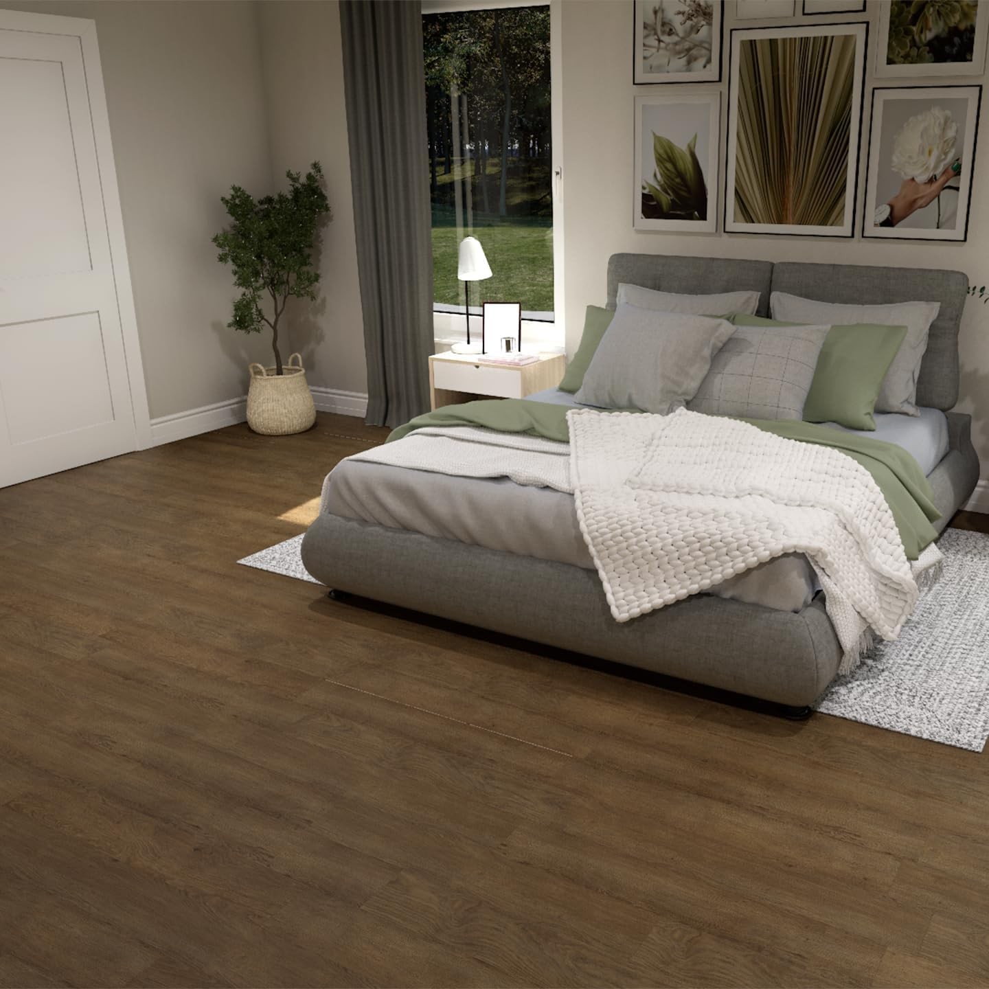6″ x 36″ x 3mm, 6mil Vinyl Peel and Stick Flooring, Lagoon Walk, Embossed, Wa…