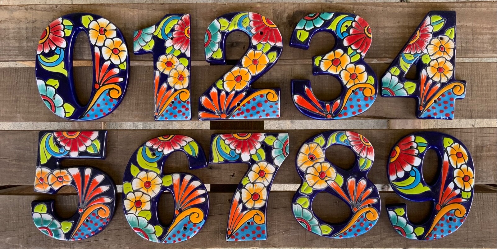 Talavera 6″ House Numbers