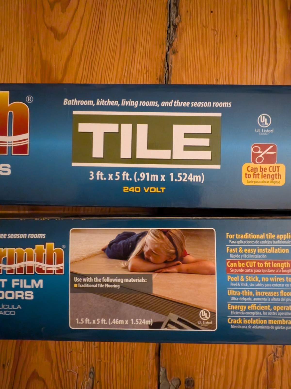 Quiet Warmth Radiant Heat Film for Tile **240V** – 1.5′ x 5′ open box