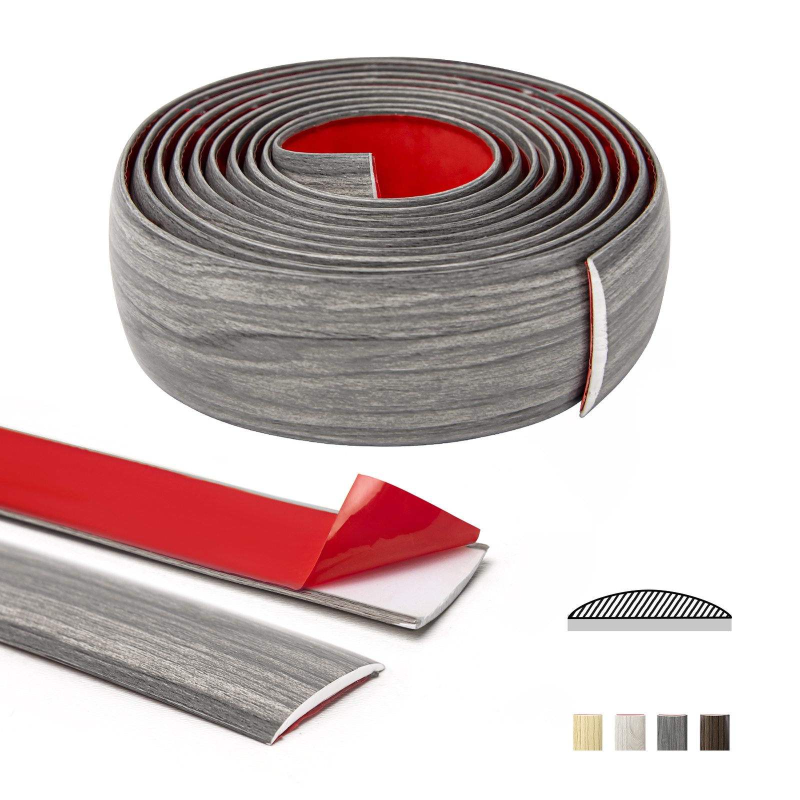 10ft Peel N Stick Trim Molding,Vinyl Floor Transition Strip,Laminate Floor Strip
