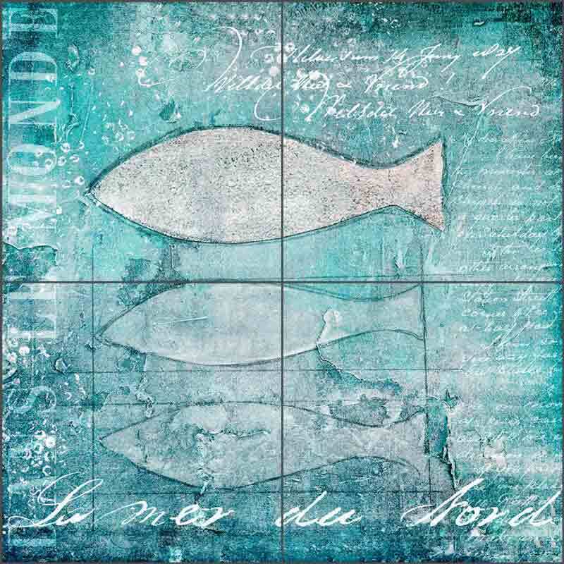 Fish Tile Backsplash Andrea Haase Sea Life Art Ceramic Mural OB-HAA0868
