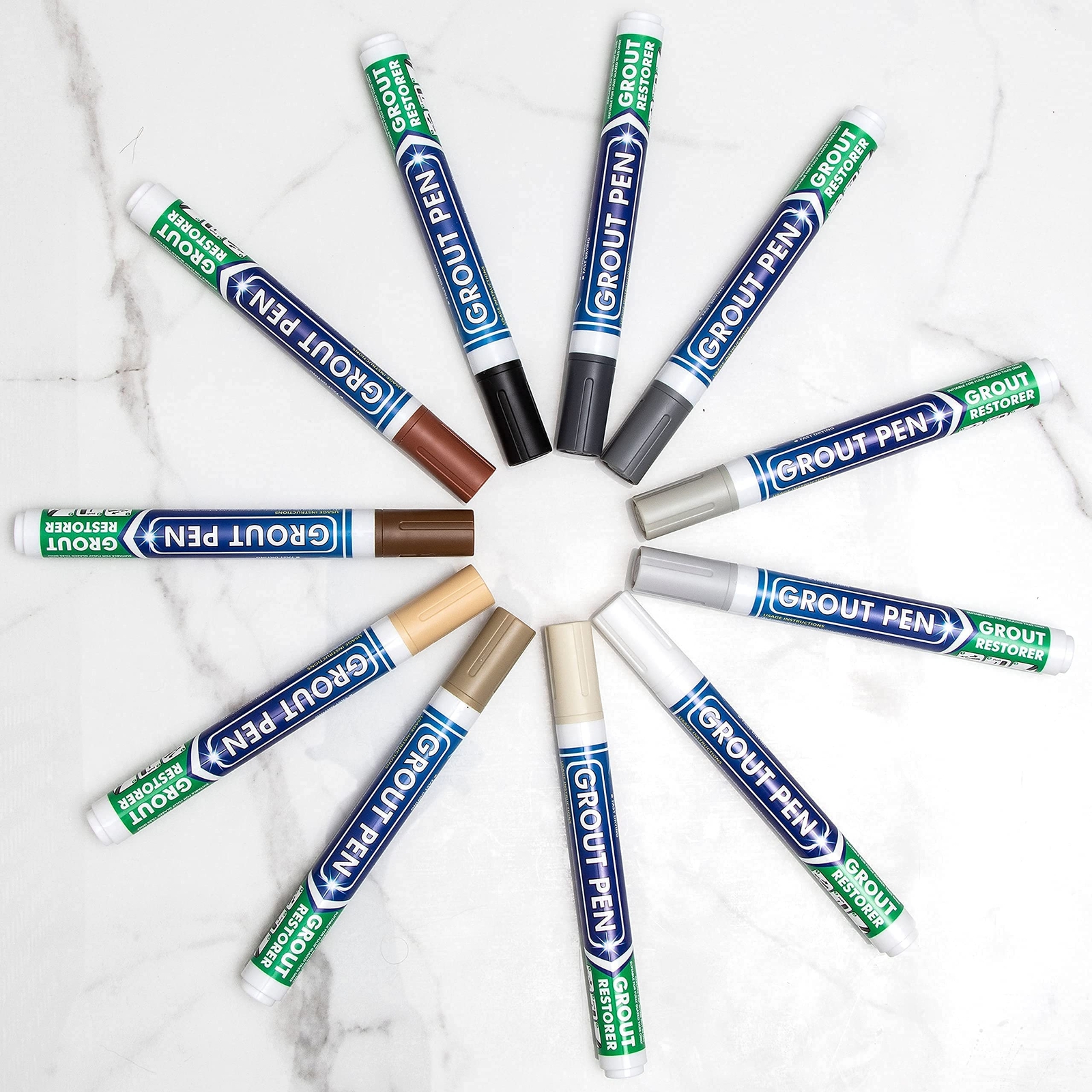 5Pack Grout Pen White Tile Grout Paint Marker Replacement Narrow Tips Sealer Pen