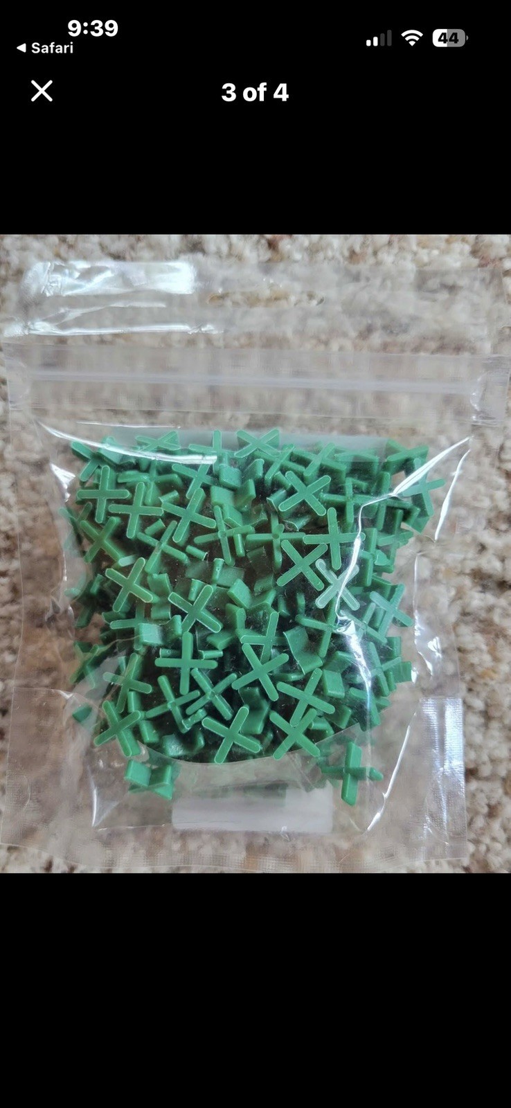 PaceSetter 1/16” PVC Tile Spacers 250-Pack Green Lot of 20 Bags New
