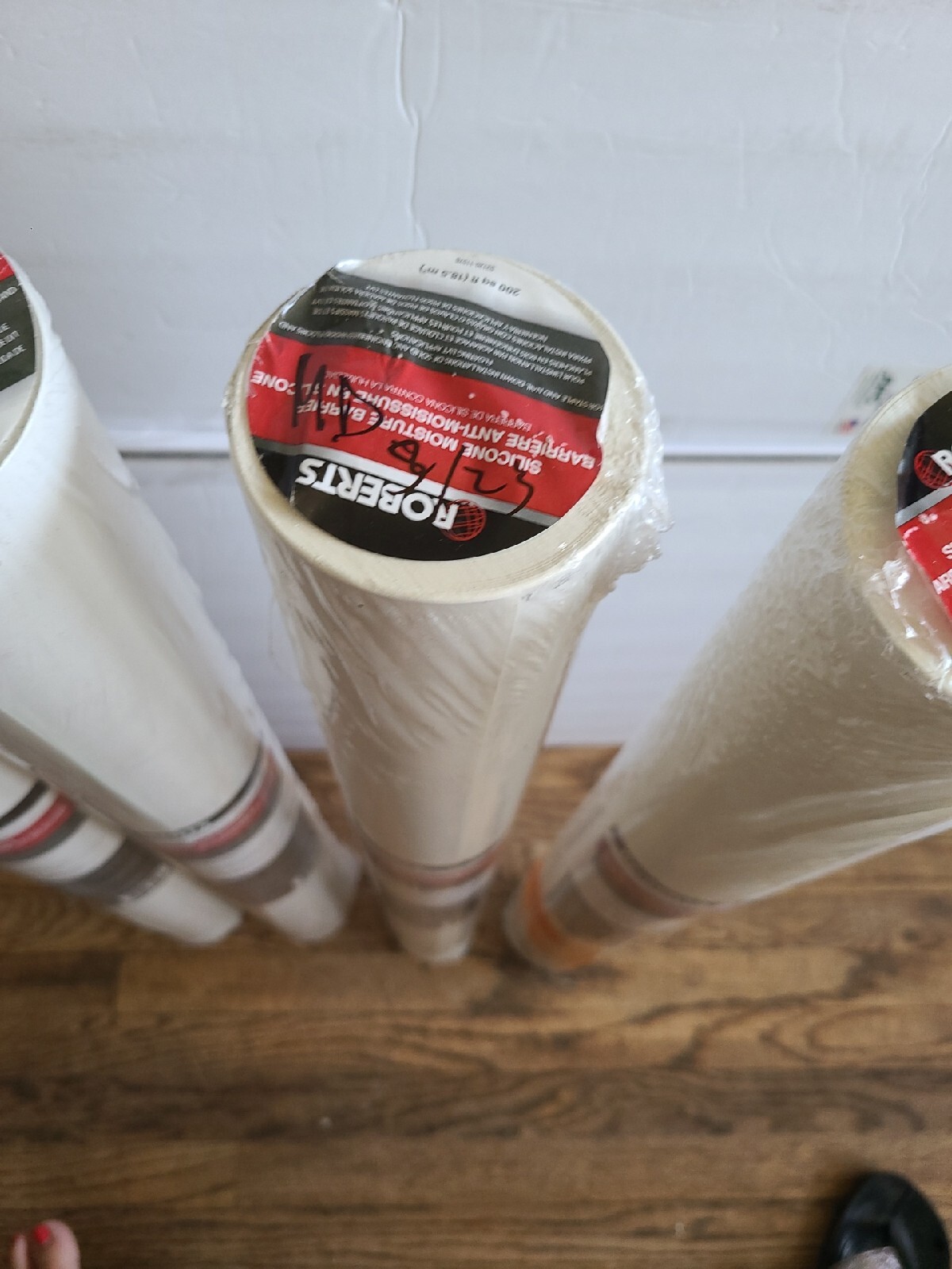 ROBERTS 70-198 Silicone Moisture Barrier 200 sq 31.5 in. x 76.25 ft. Lot of 4