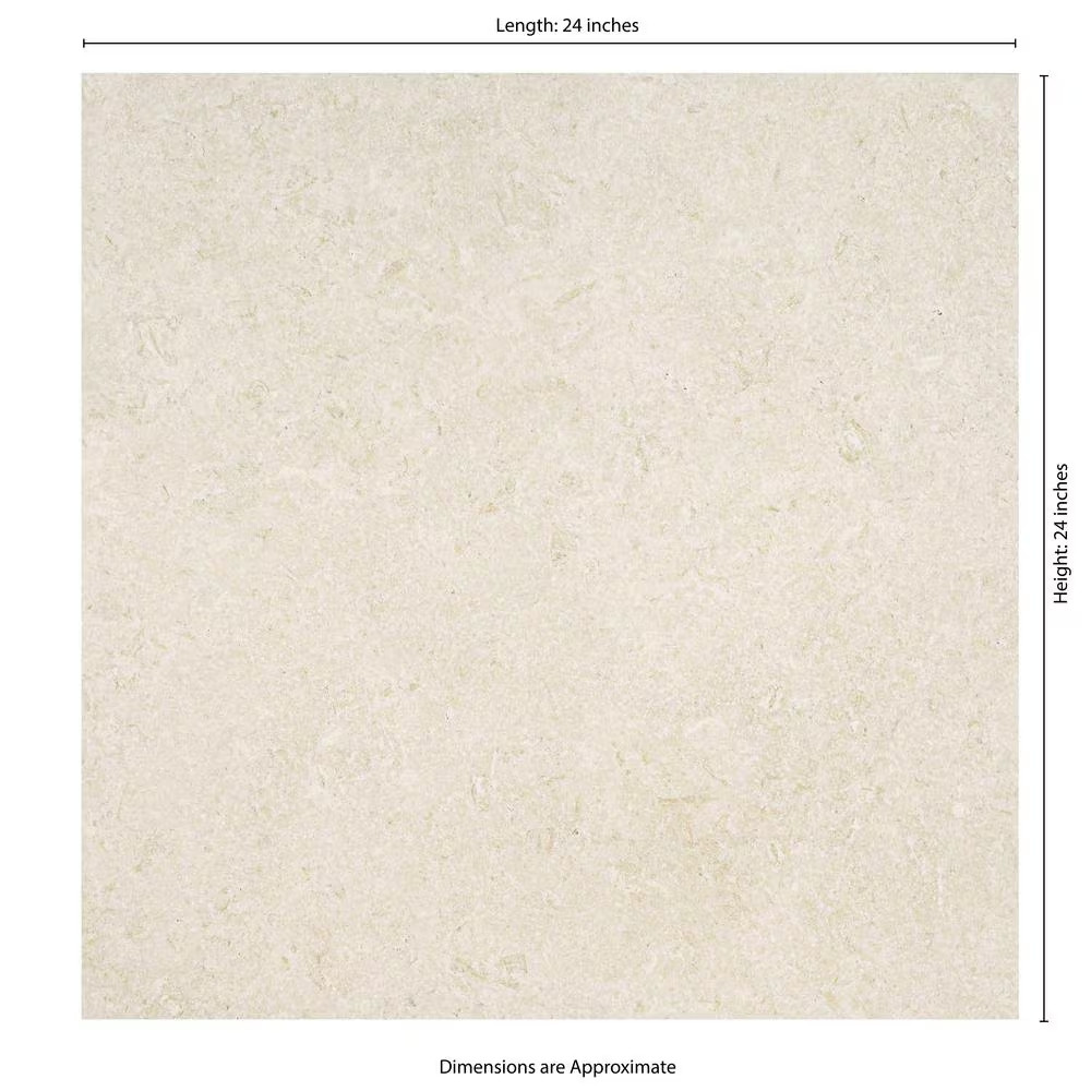 Living Style Pearl 2 Cm. X 24 In. X 24 In. Matte Porcelain Stone Look Paver (8 S