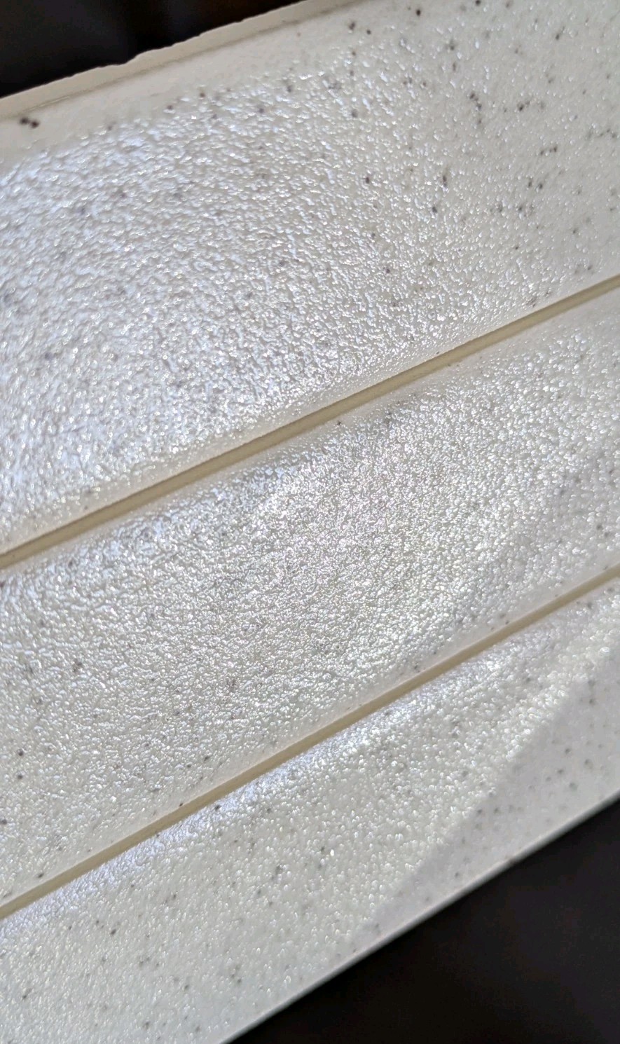 1 pc. Crystal Ceramic Tile: Salt & Pepper, American Olean 4-1/4″ Scored in 3rds