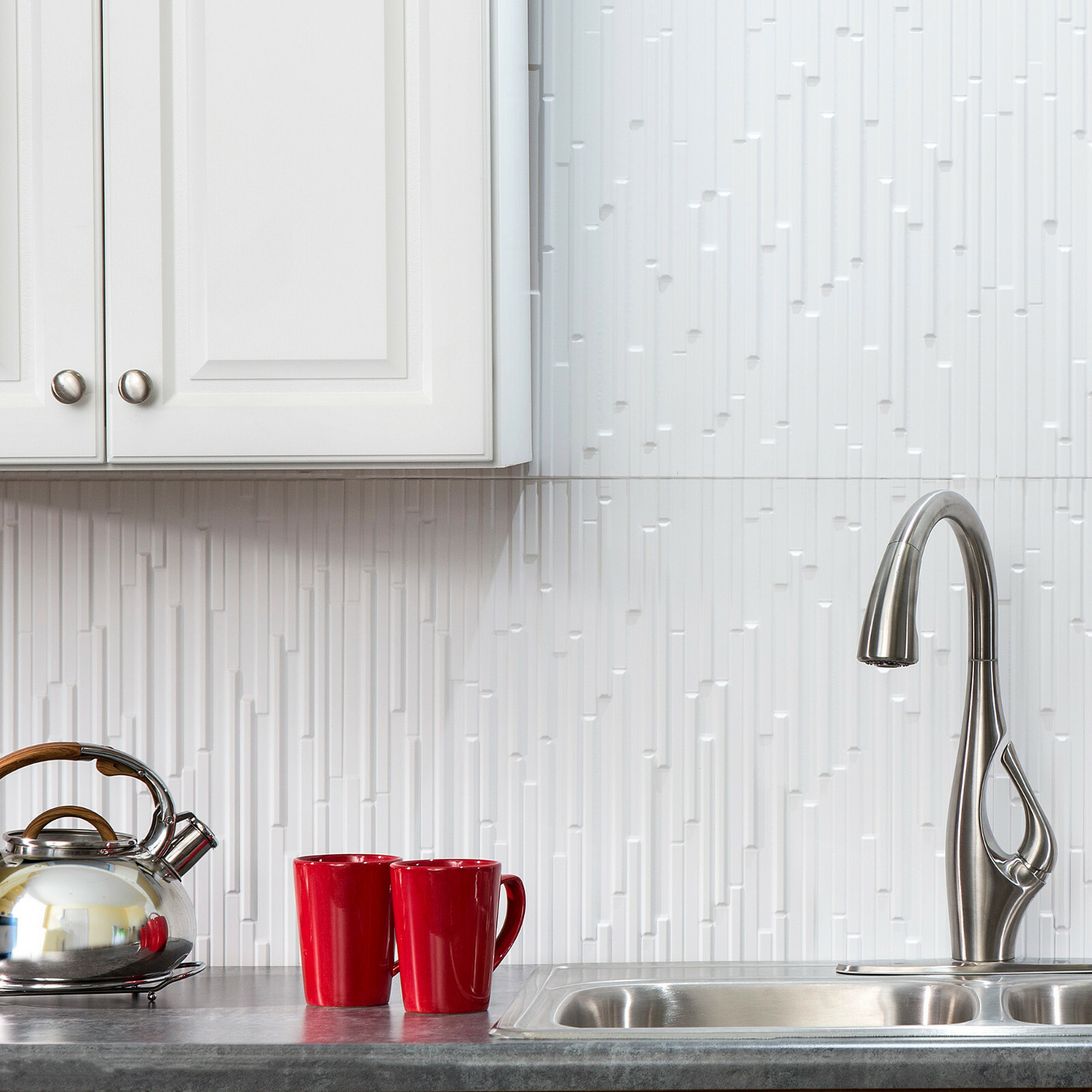 Fasade 18in x 24in Skyline Backsplash Panels