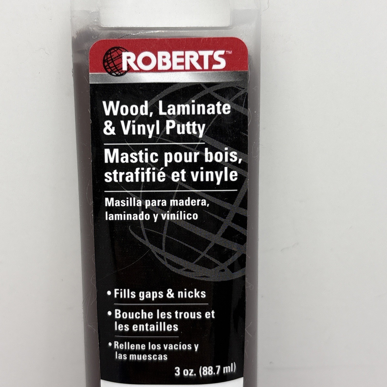 Robert’s Dark Brown Wood Laminate Vinyl Floors Putty – 3oz – BRAND NEW – PC7732