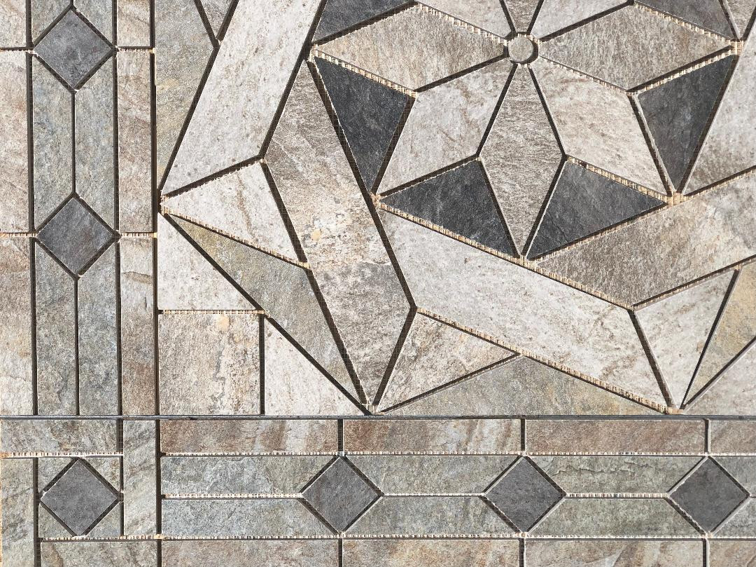 32″ x 32″ Tile Medallion Mosaic Accent- Lowe’s tile series