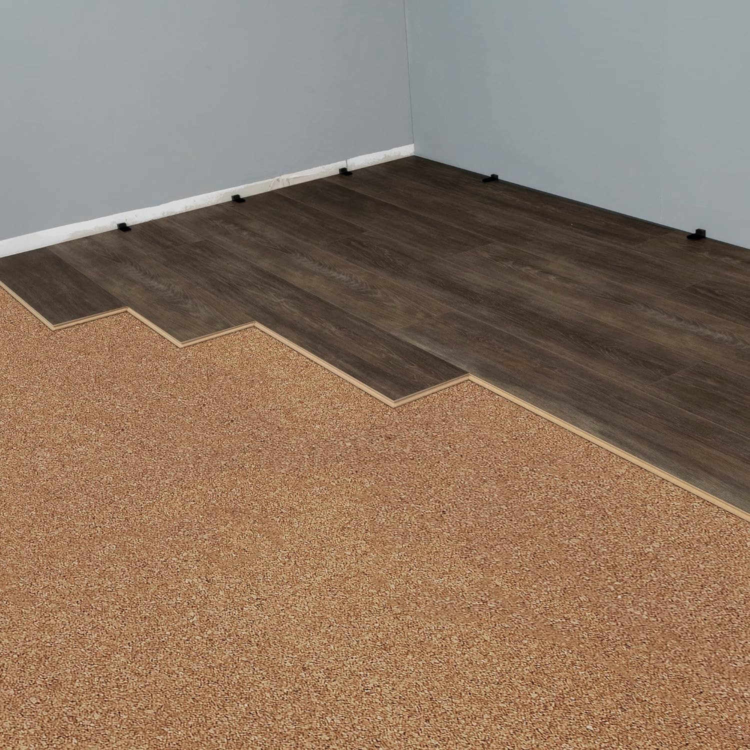 72000Q Natural Cork Underlayment Roll – 4 Ft. Wide X 50 Ft. Long X 6 Mm Thick –