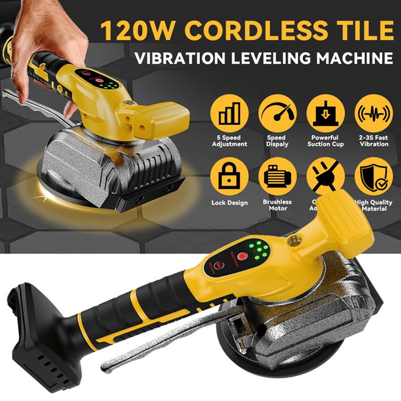 Cordless Tile Vibration Leveling Machine for Dewalt 20V Battery DCB206 DCB208-2