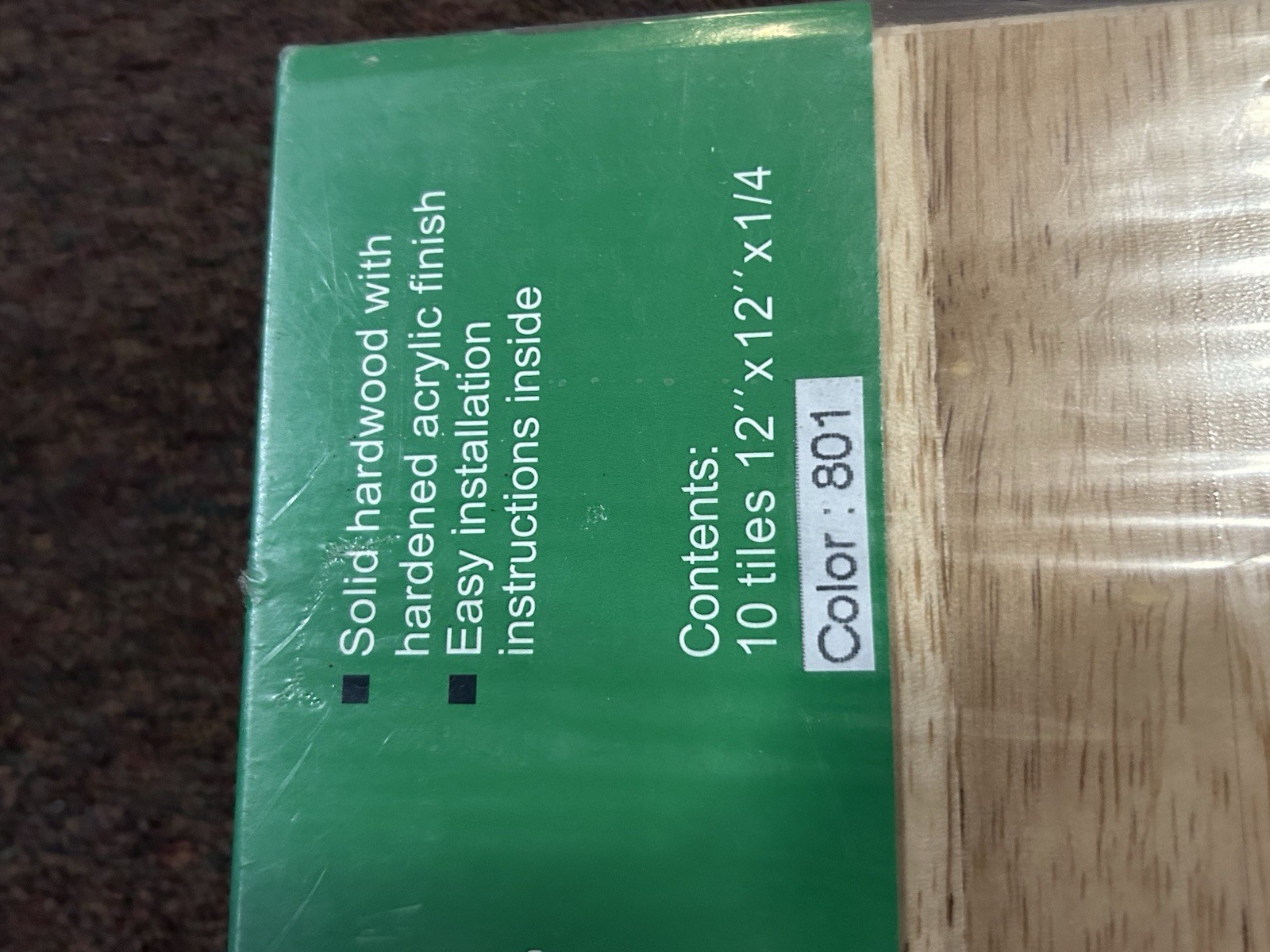 Oakgrain Solid Parquet Hardwood Tile Flooring 6-Finger (10 Tiles/Package) NEW!