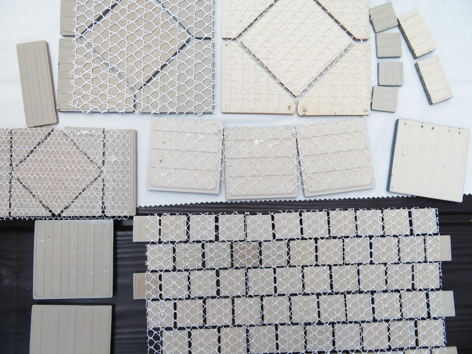 Tiles Weatherproof Assorted Craft Blues Tan Dark Light Textured & Smooth Pool