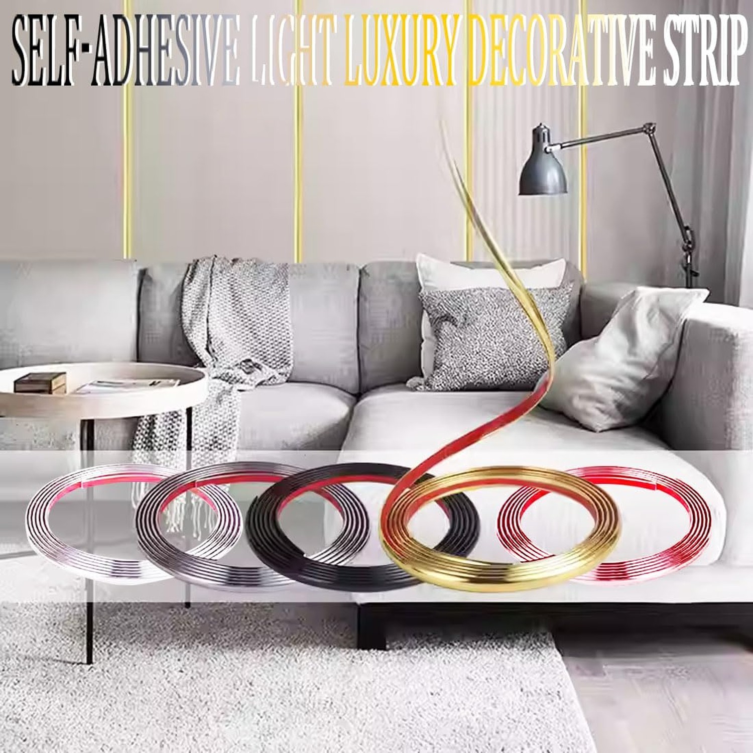 White Self Adhesive 3d Wall Edging Strip Peel and Stick Trim Seam Wall Sticke…