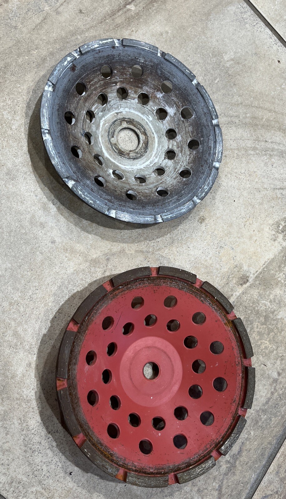 Lot Of Pearl Abrasive PV7CH Concrete & Masonry Cup Wheel Single 7” & Unbranded