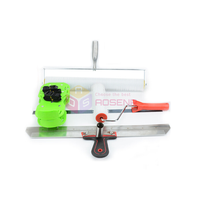 Cement Self-leveling Construction Tool Epoxy Floor Blade Roller Gear Strip Kit