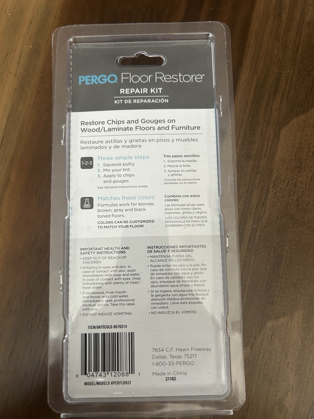Pergo Hardwood Floor Restore Repair Kit Brand New