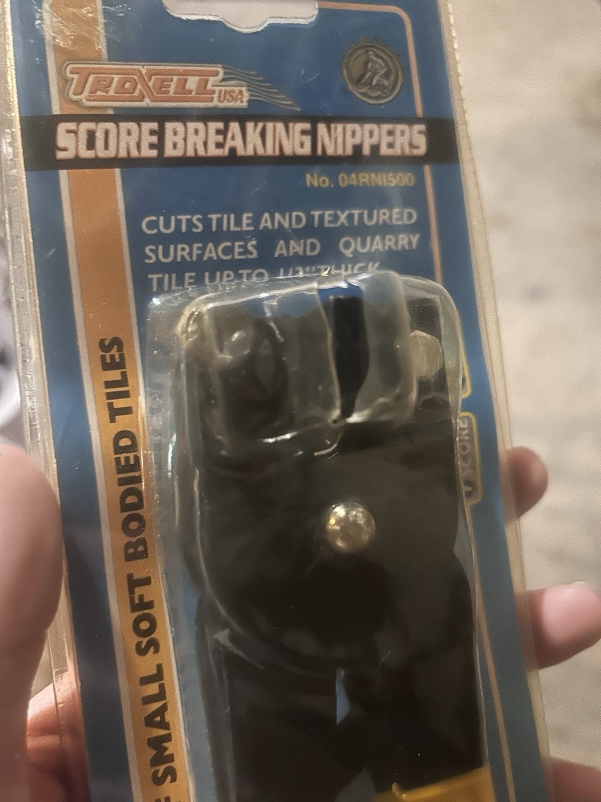 Troxell USA Score Breaking Nipper Carbide Wheel Vinyl Grip 04RNI500