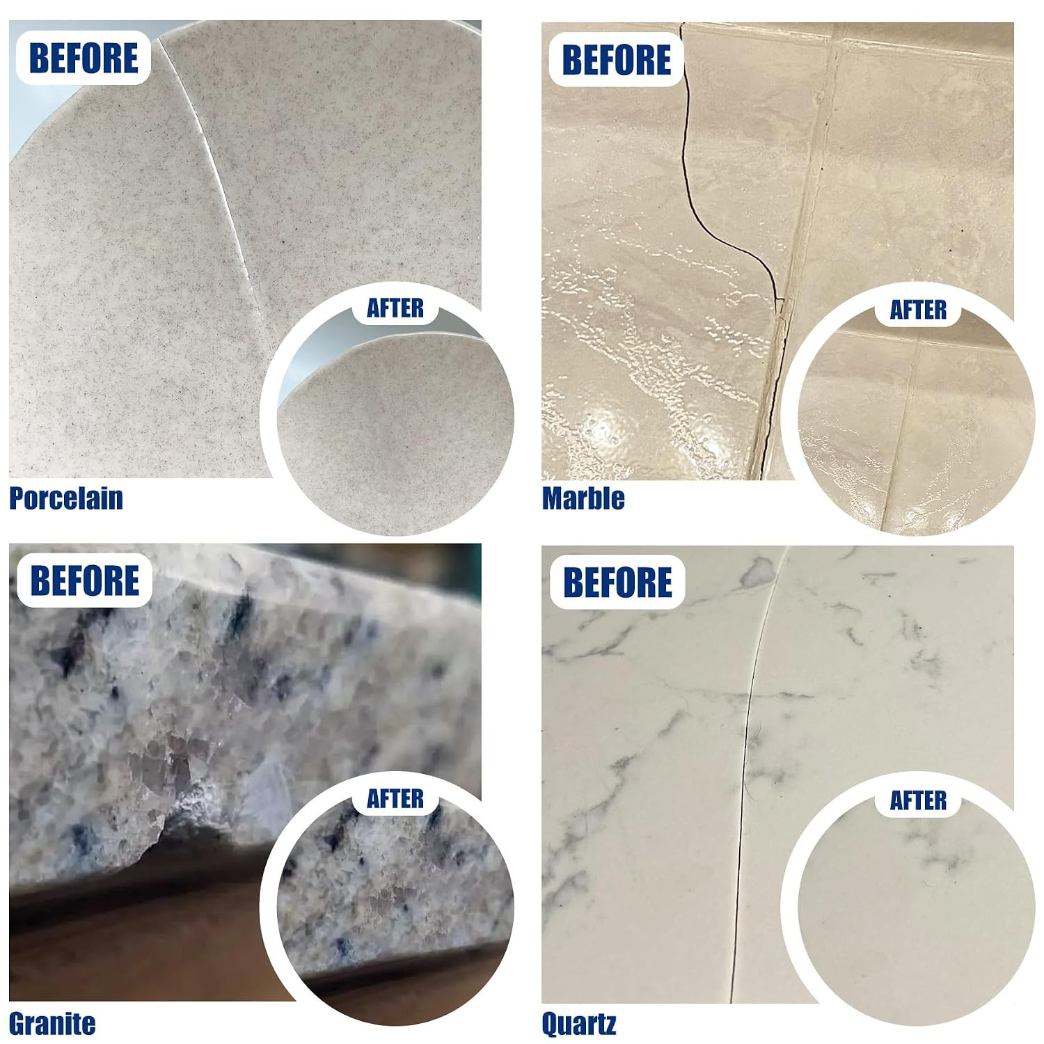 Tile Repair Kit – Porcelain Repair Kit for Repairing Scratches, Chips, Dents,…
